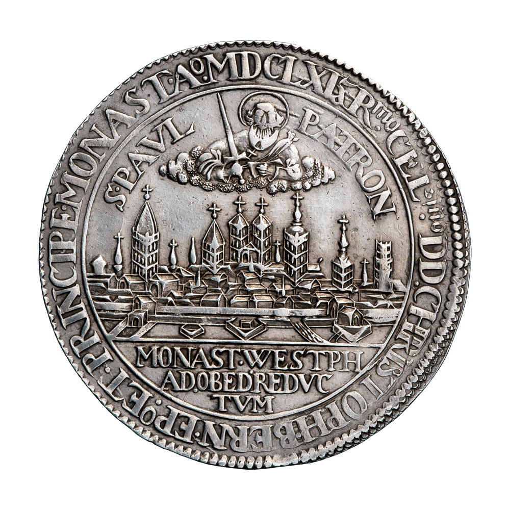 Мюнстер, єпископство. Єпископ Христоф Бернгард фон Галлен (1650-1678). «Великий» талер 1661